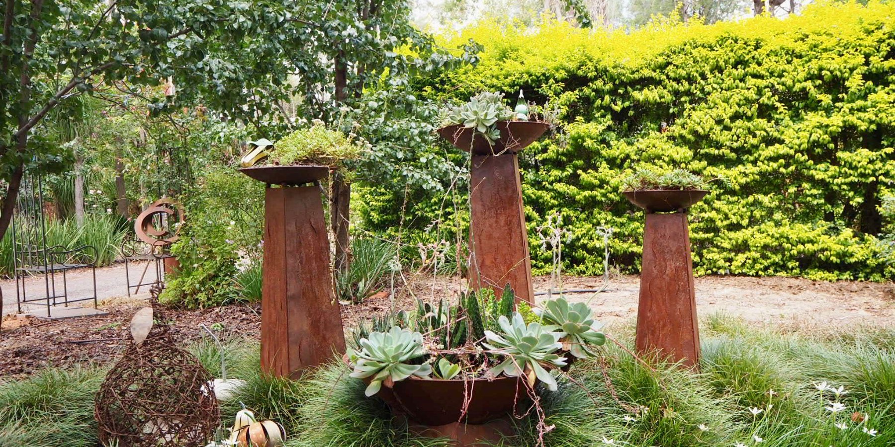  Installations, Statues and Rustic Garden Art