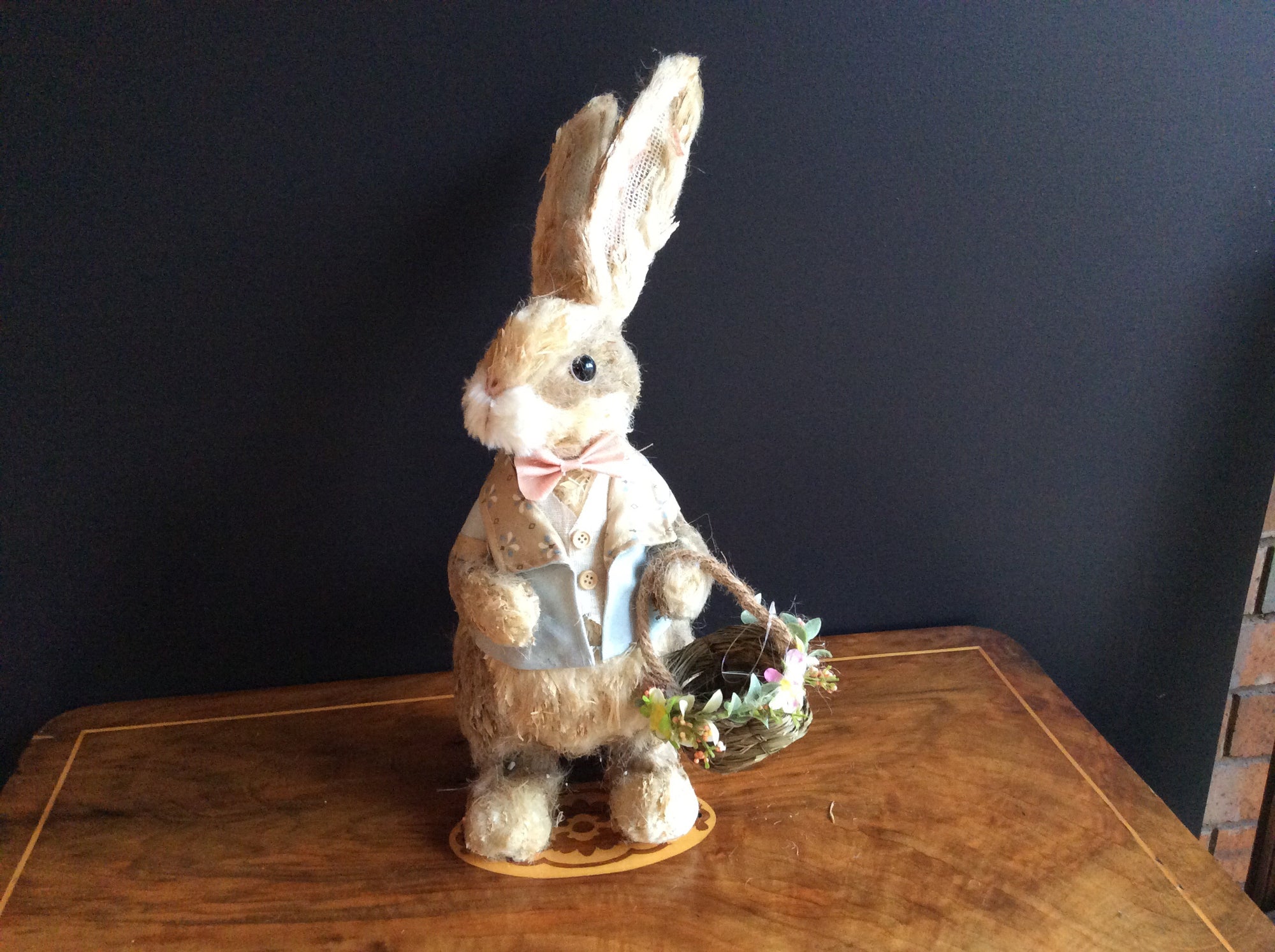   Easter -Pa Rabbit dressed in Pale Blue and Taupe