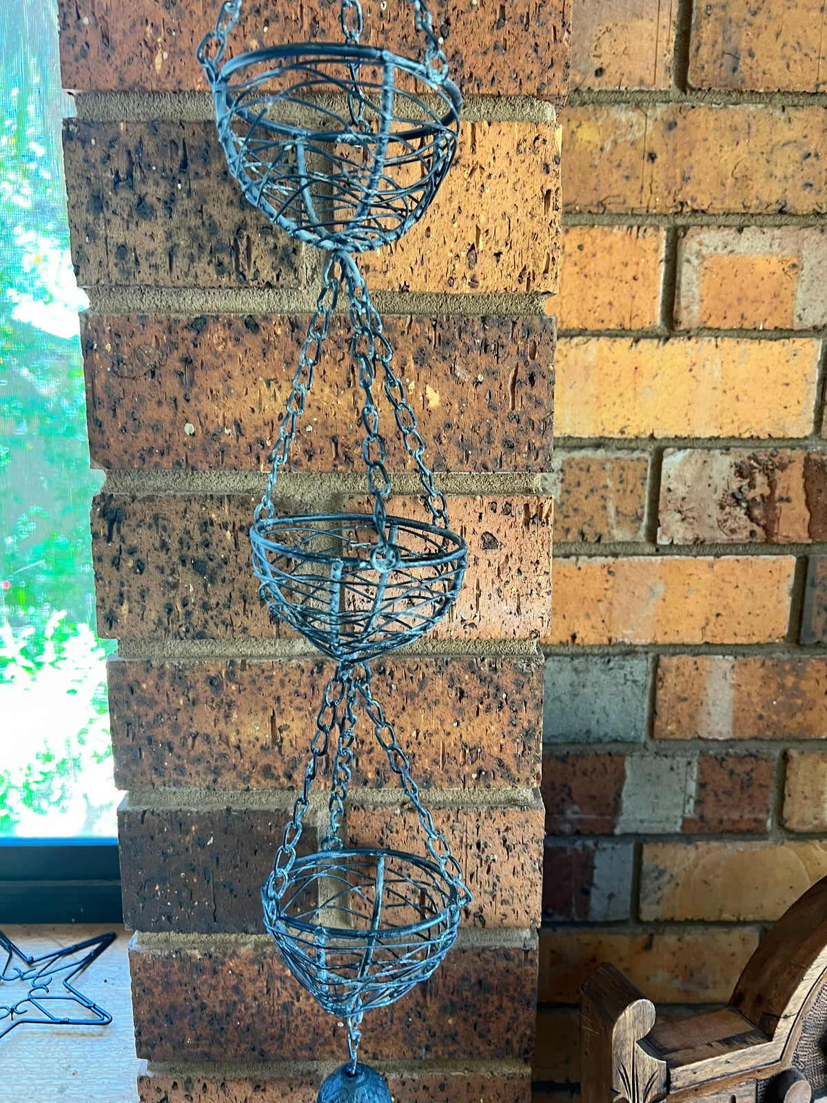  Basket Hanging  Chain - Grey