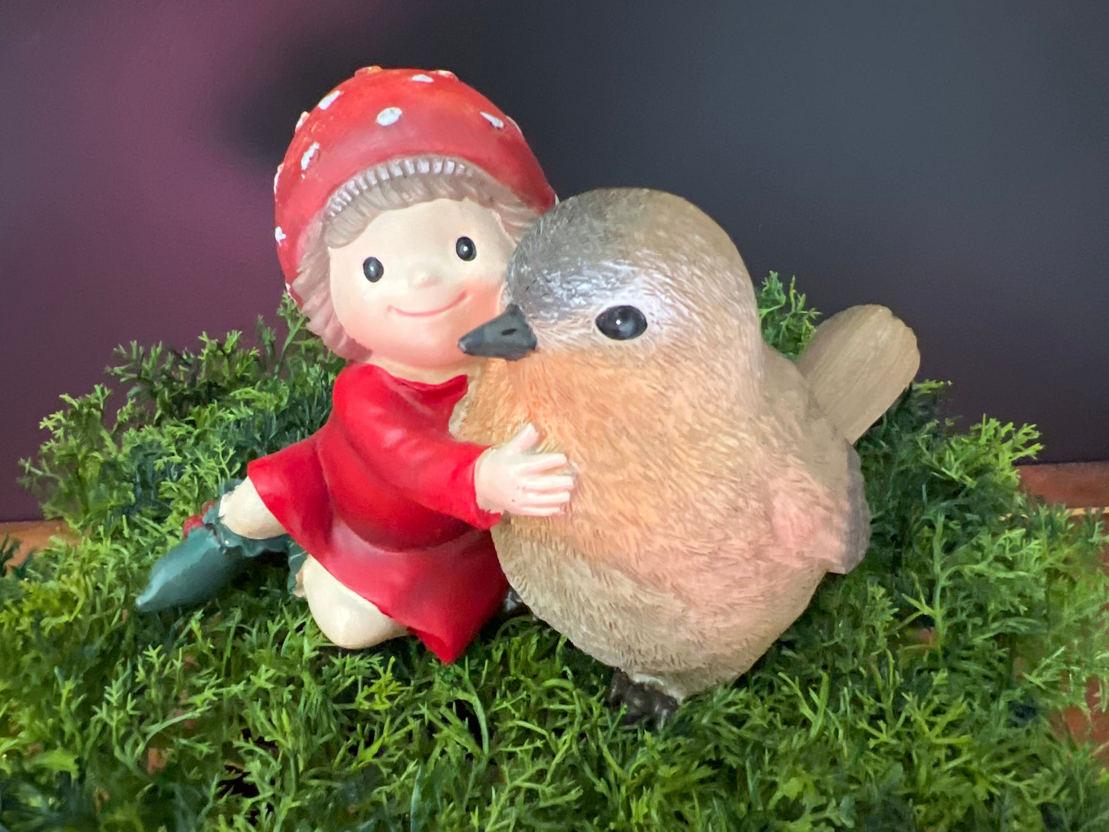  Mushroom Pixie with Winnie the Bird