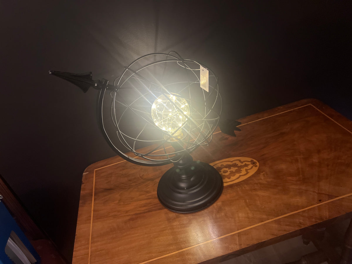  Black Orb Metal Light