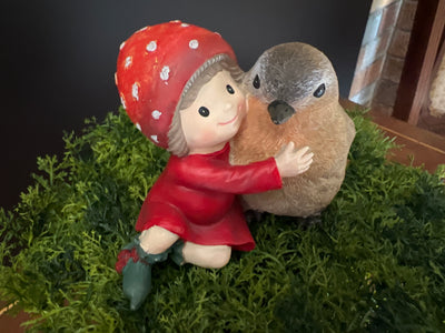  Mushroom Pixie with Winnie the Bird