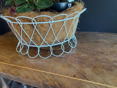  White Wire Basket - Table