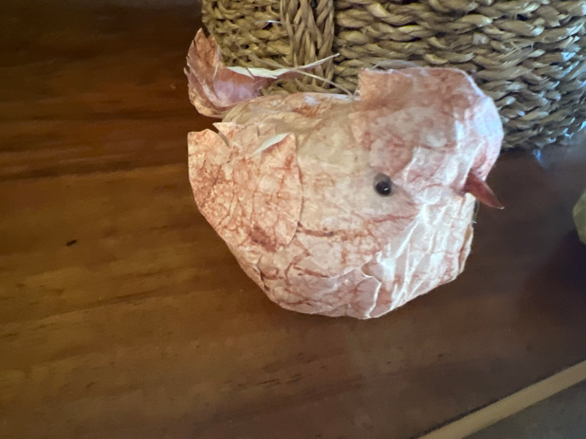  Little paper mache birds