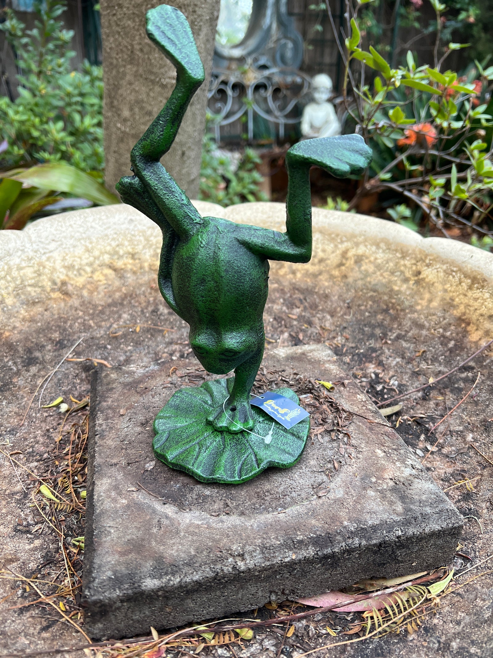  Hand Stand cast Iron Frog
