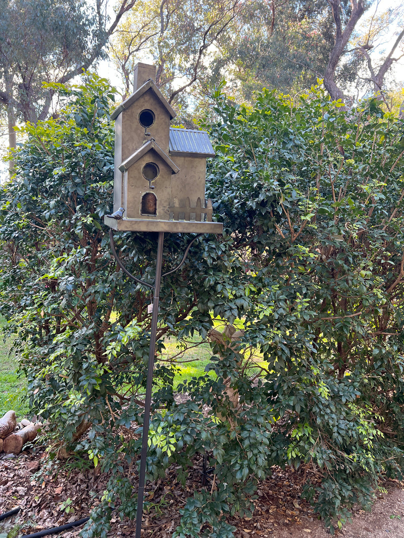 Triple story Bird House on Stake