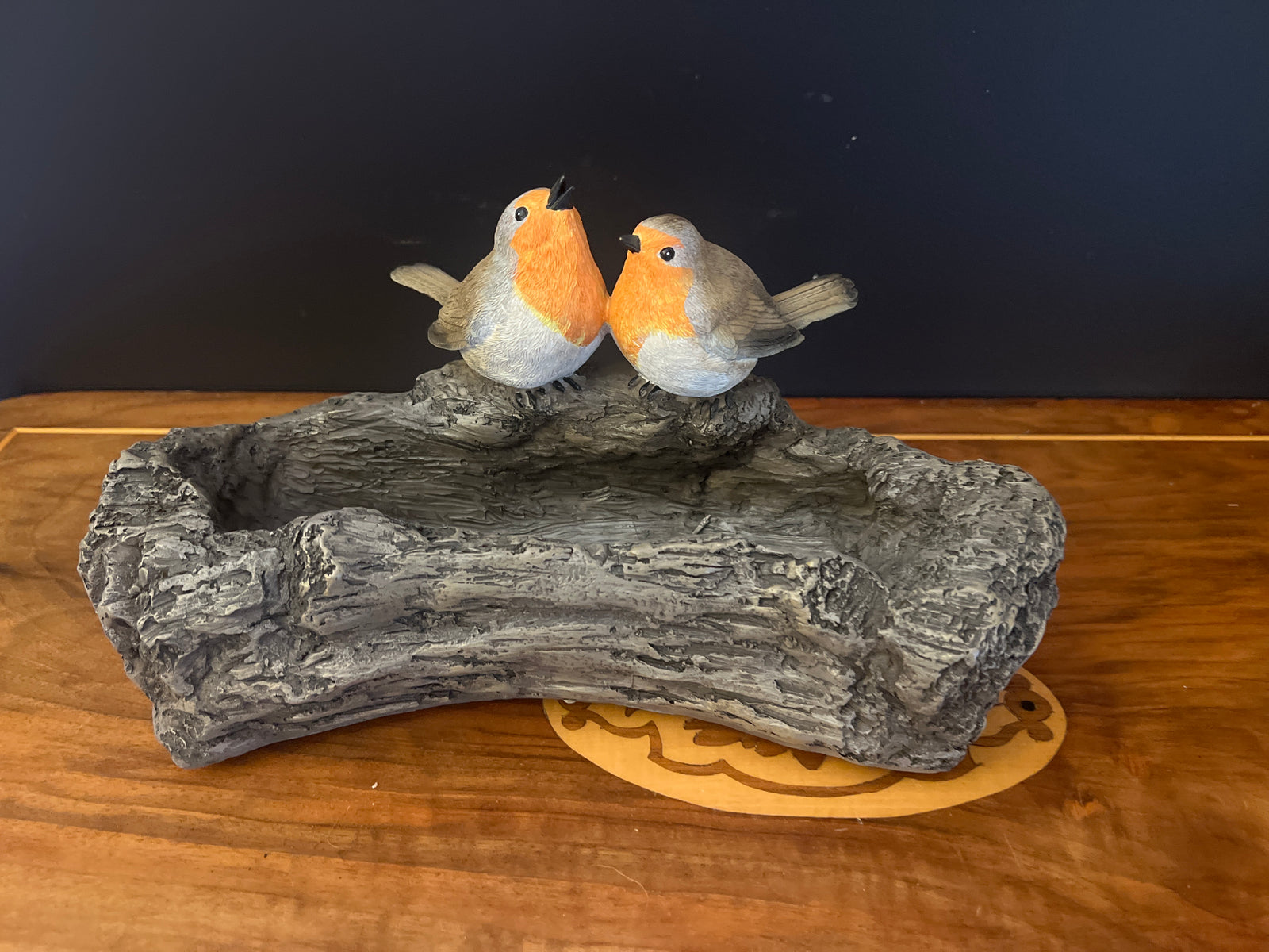  Two Birds on Log Planter