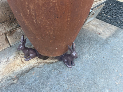  Cast Iron Rabbit feet set of Three