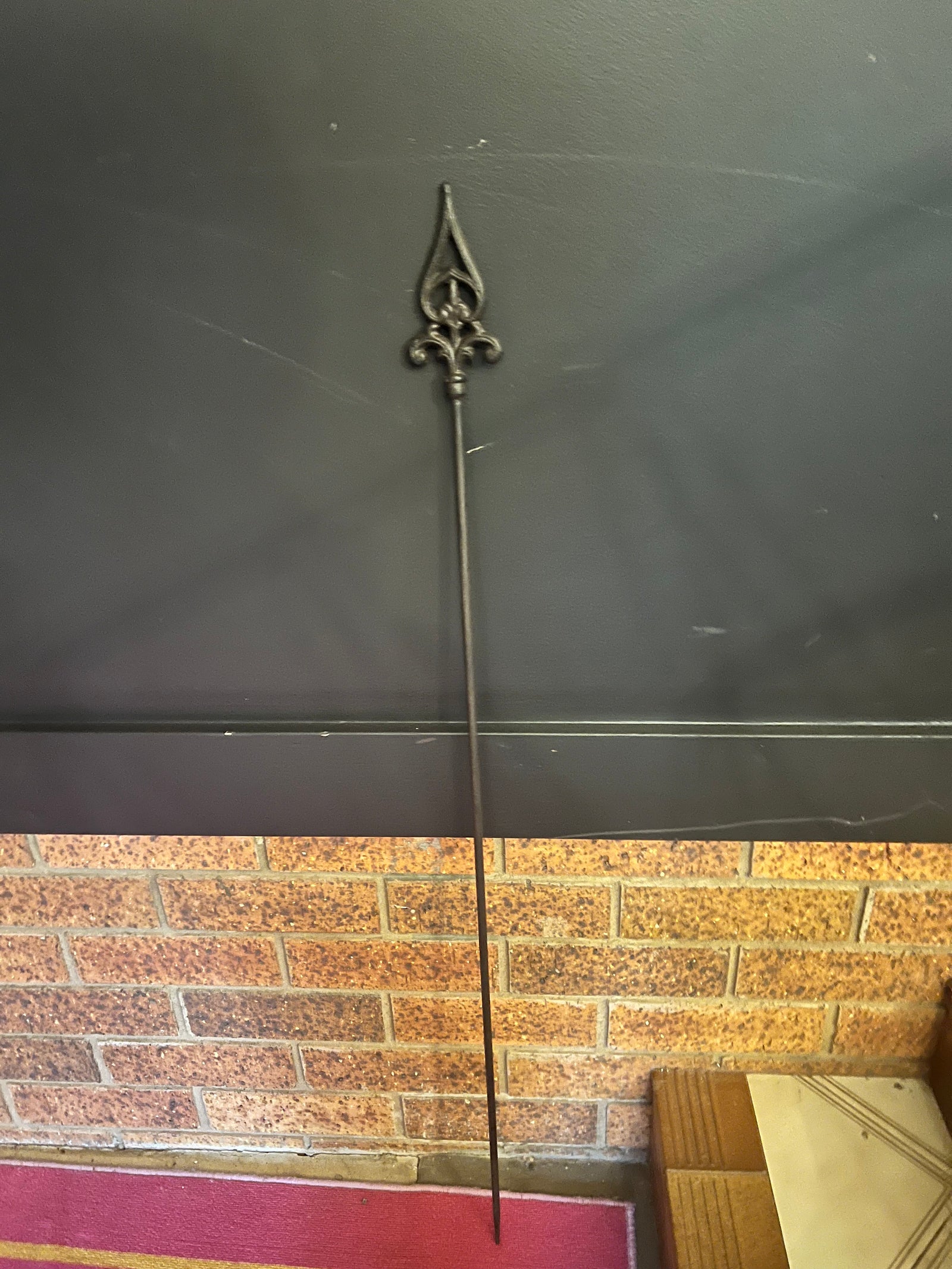  Finial- Antique Brown Garden Stake