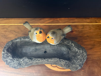  Two Birds on Log Planter