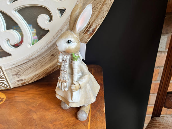 Metal Spring Rabbit Hazel Hazel Poly Resin Rabbit - Faeren Designs