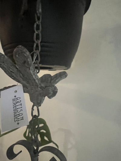  Cast Iron Dragonfly chime with Bell