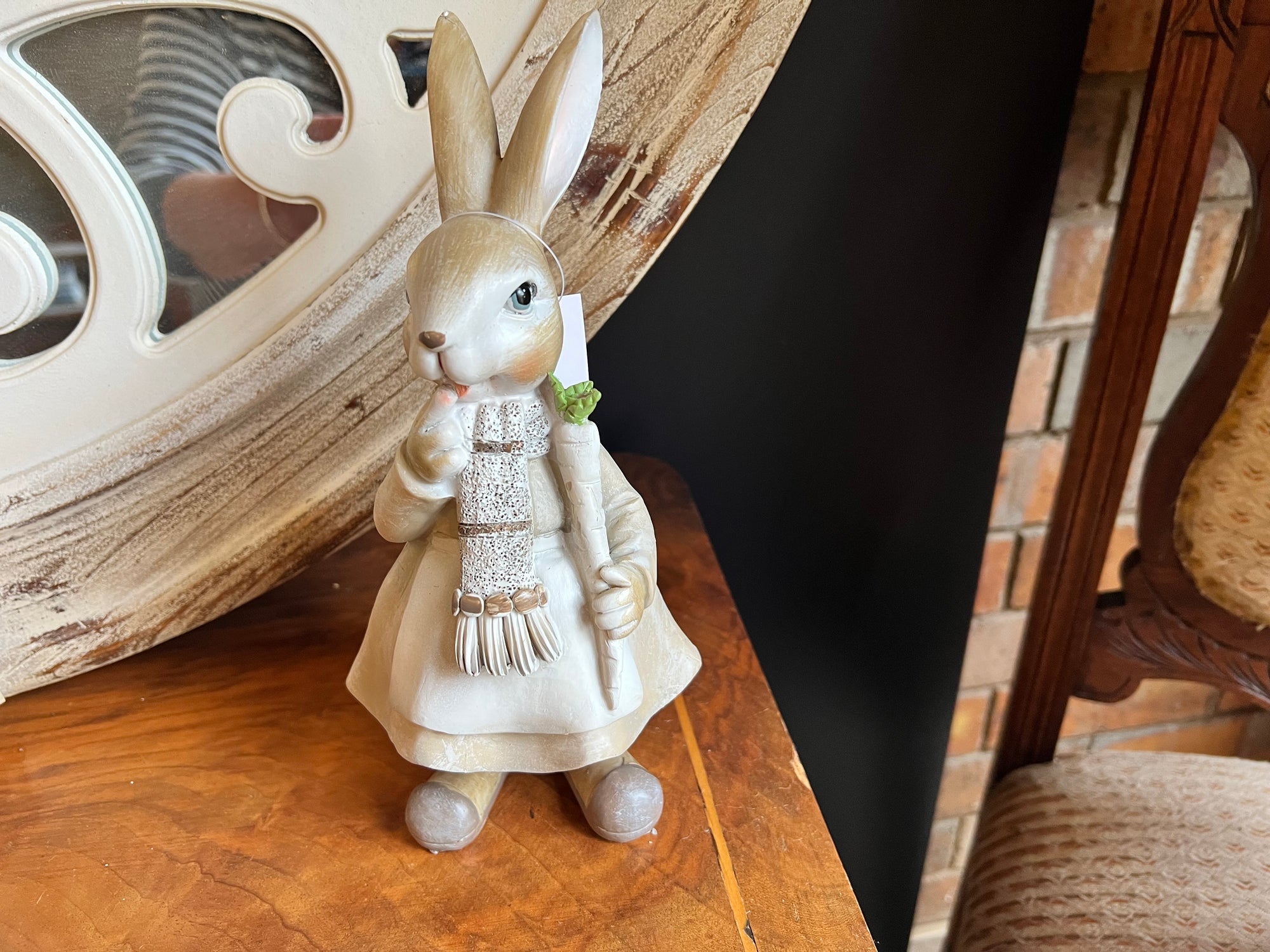 Metal Spring Rabbit Hazel Hazel Poly Resin Rabbit - Faeren Designs