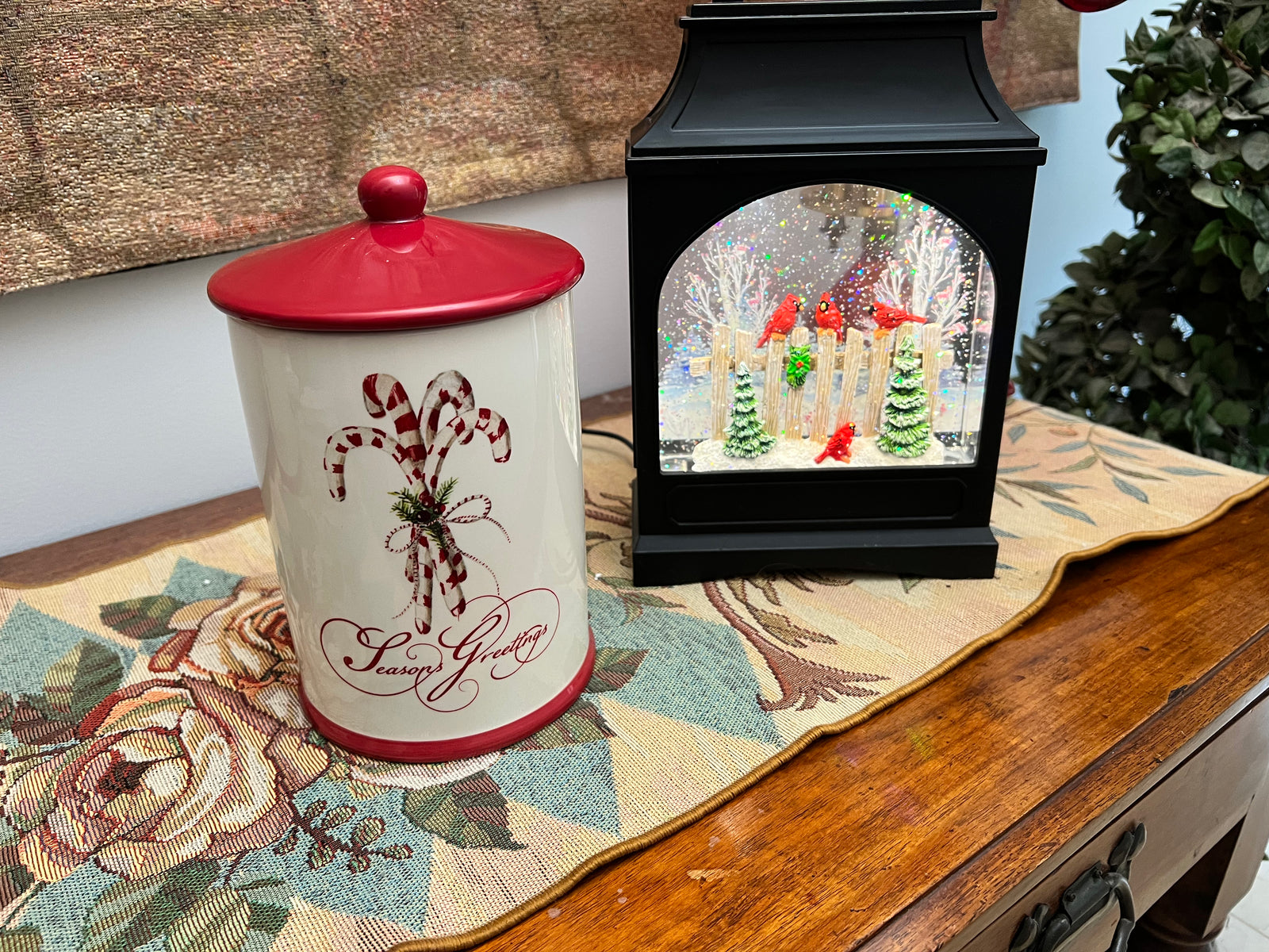  Ceramic Christmas Canister