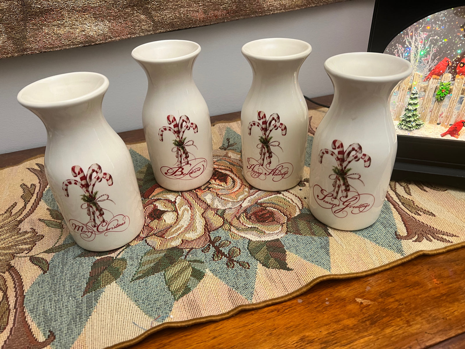  Christmas Candy Cane  vase