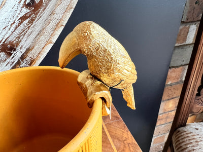  Grayson Toucan Pot Hanger- Gold