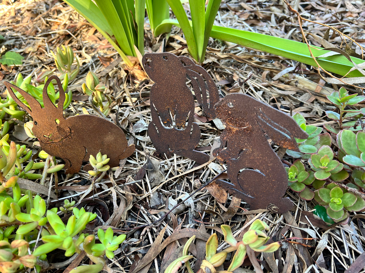  Set of Three small Rabbits