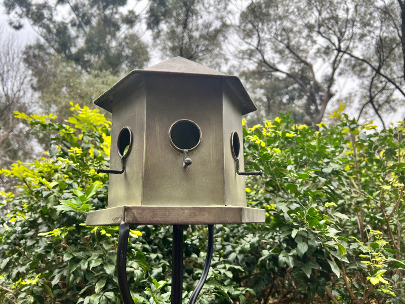  Hexagonal Style Metal Birdhouse