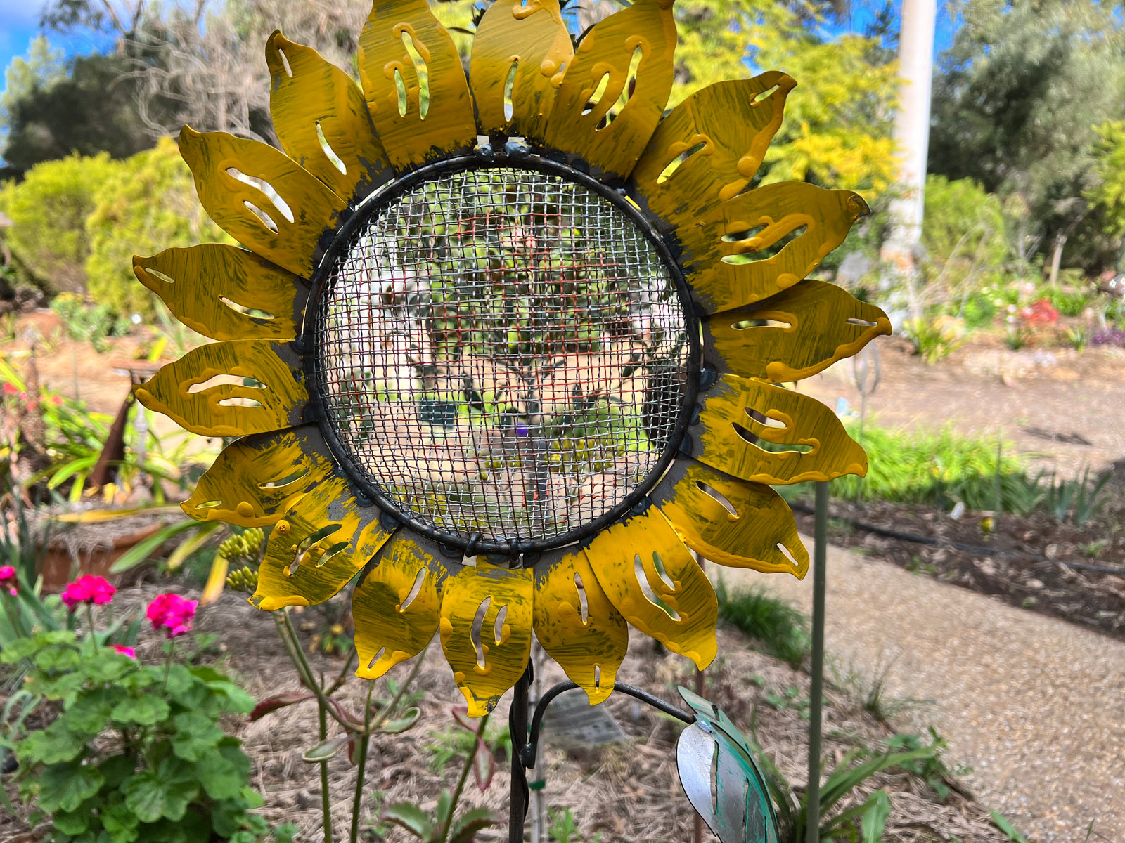  Colourful Bird Feeder Sunflower Stake