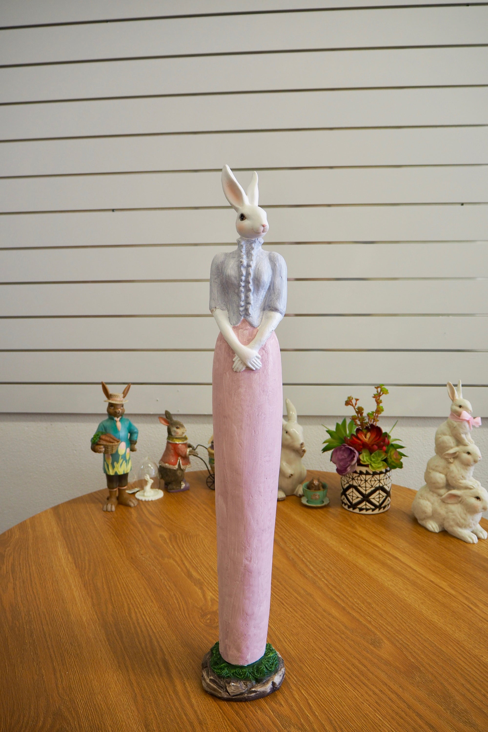   Easter Decorations - Lady White Rabbit