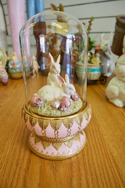  Easter Decorations - Rabbit In Cloche