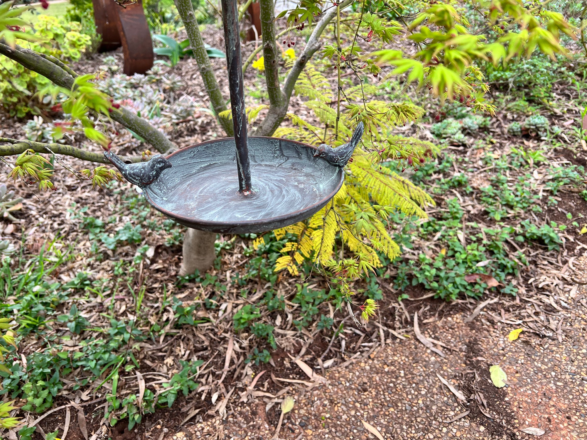   Hanging Birdfeeder with 2 Birds