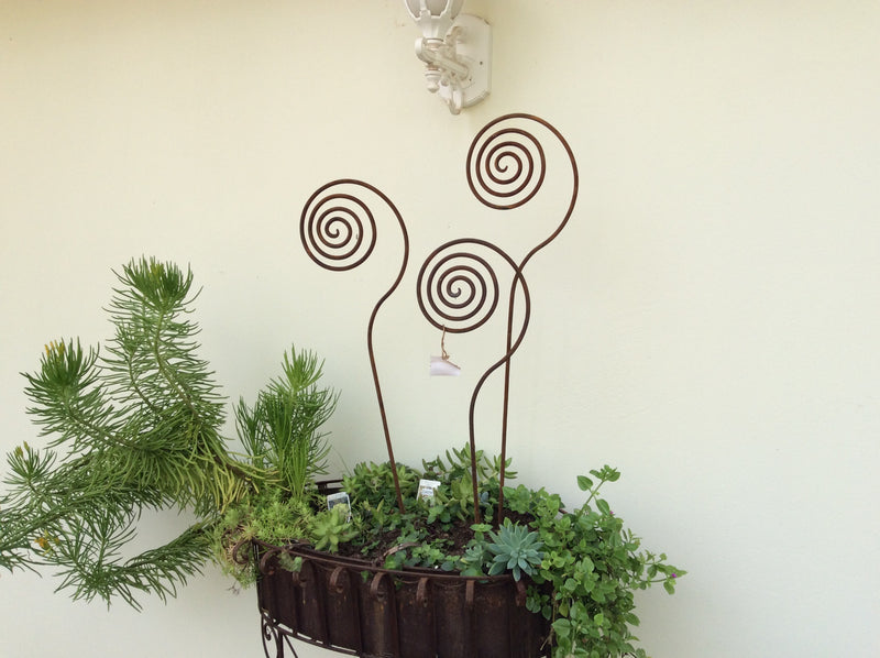  Rust Metal Fronds Set