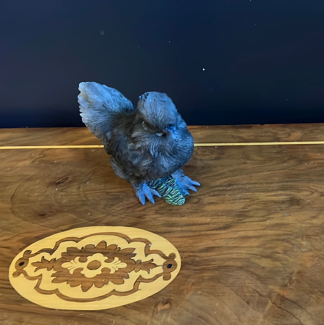  Figurine - Silky Hen -Grey