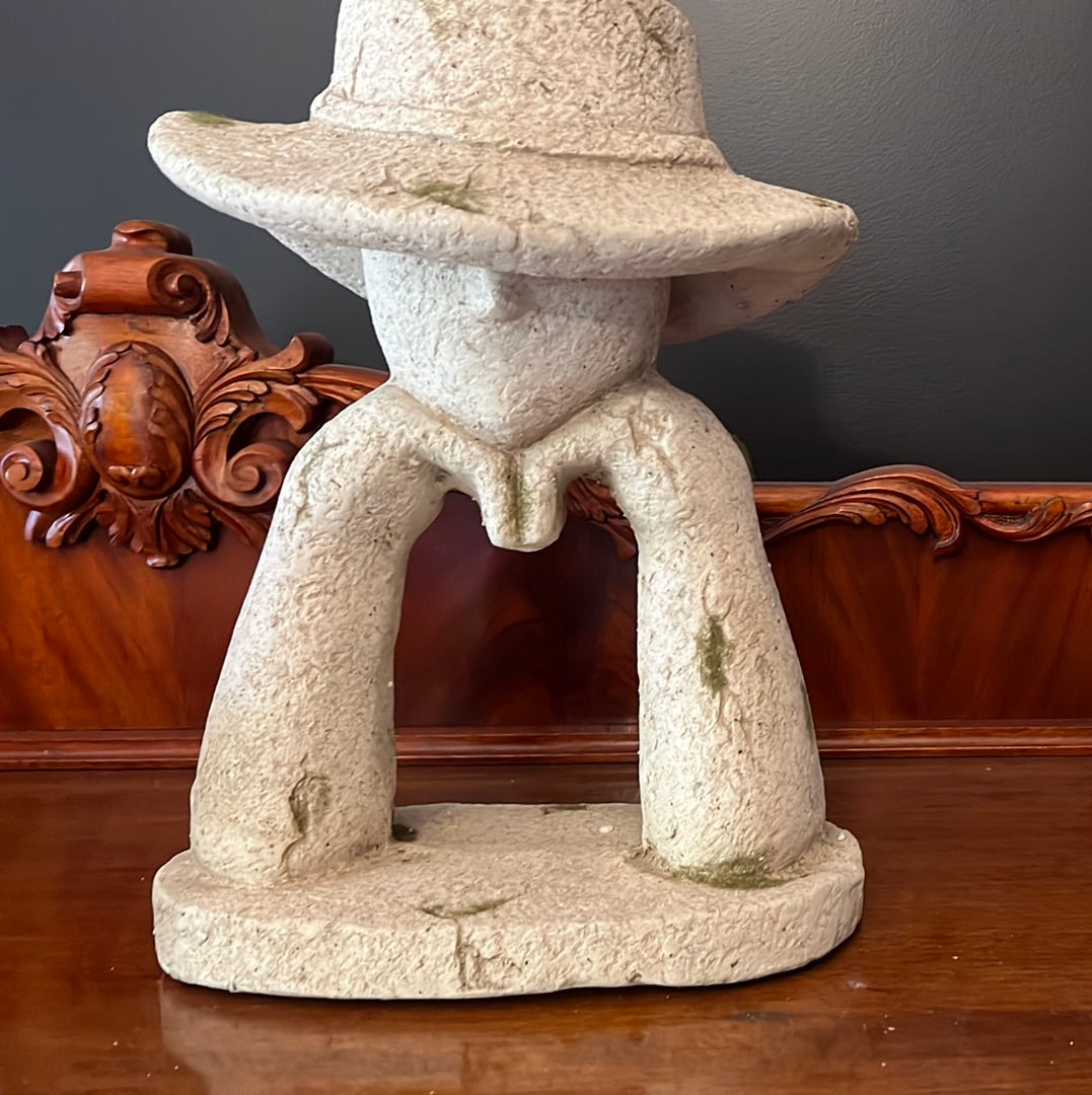  Arty Thinking w/Hat Planter