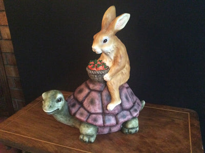  45cm Rabbit on Turtle
