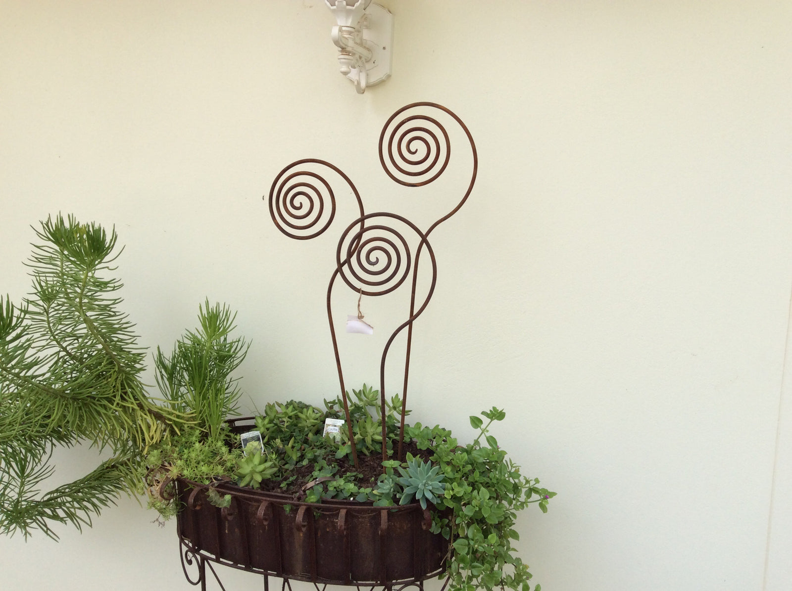  Rust Metal Fronds Set