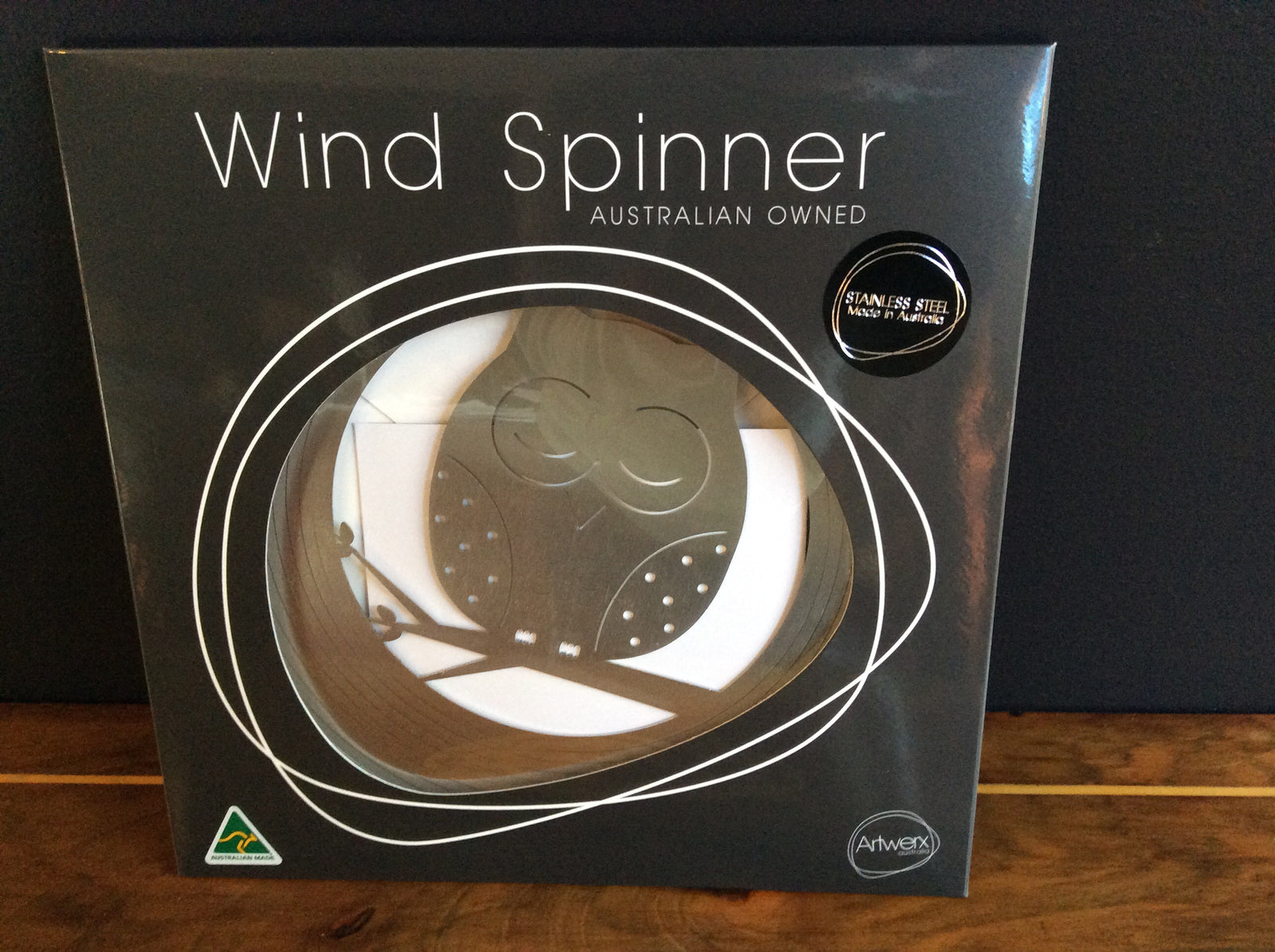  Rust Resistant Stainless Steel Owl Wind Spinner