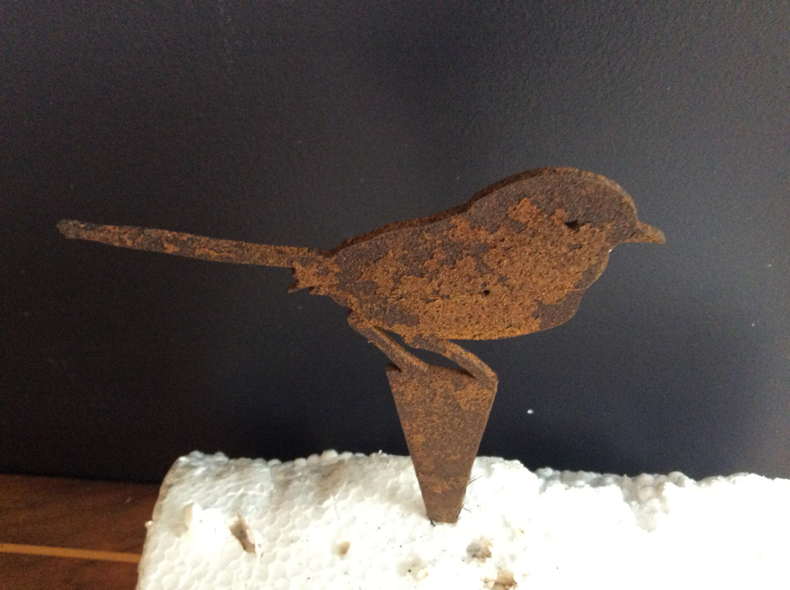  Rust Metal Fairy Wren Stake 2