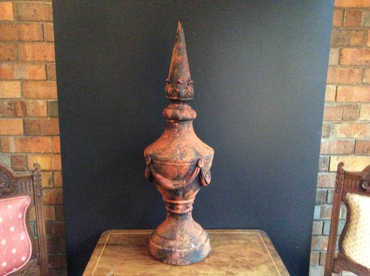  Very Large and Tall Rust Spire Decor -Resin