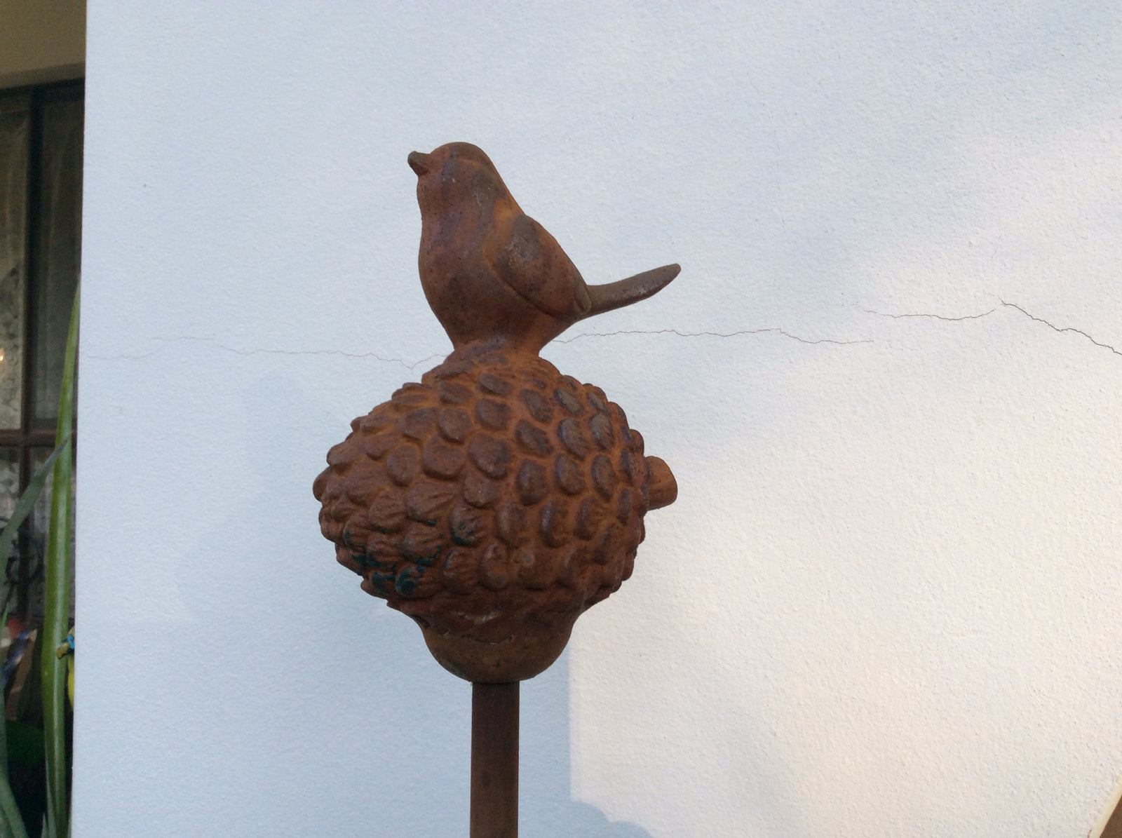  Cast Iron Acorn Bird Stake