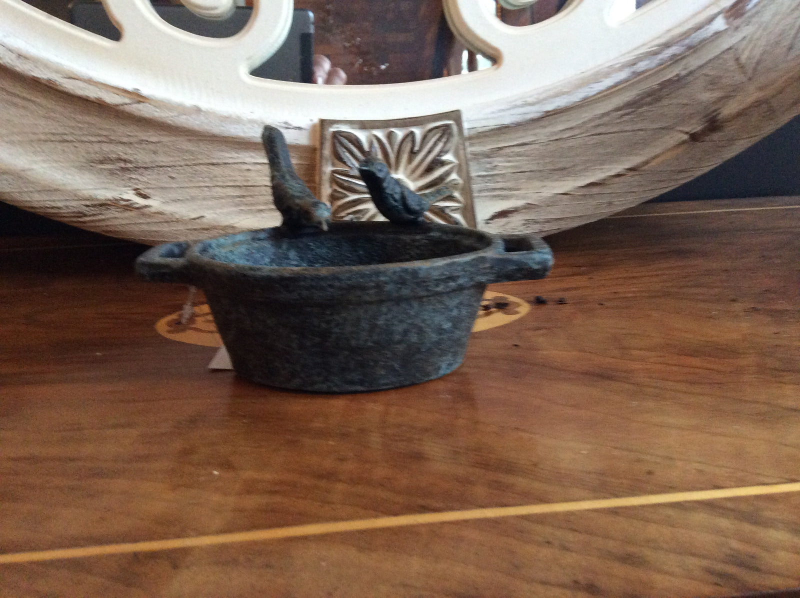  Mini Cast Iron Bird feeder - Vintage Black