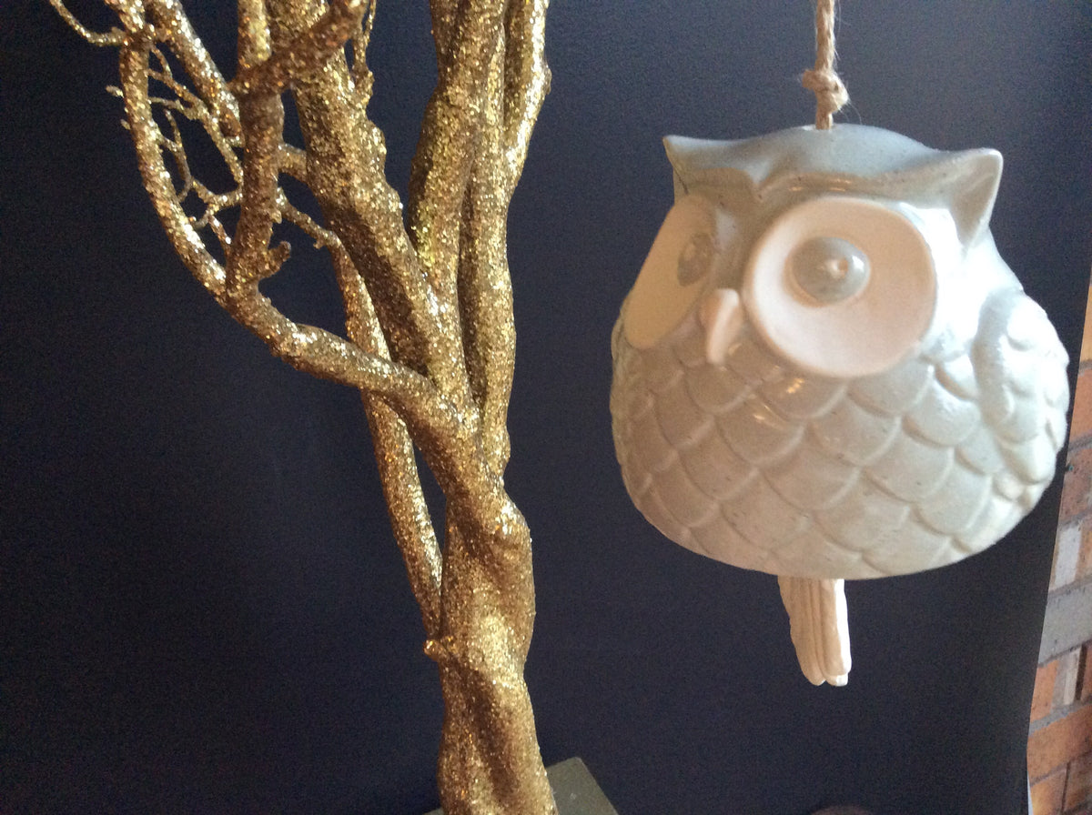  Ceramic Owl Chime -Large