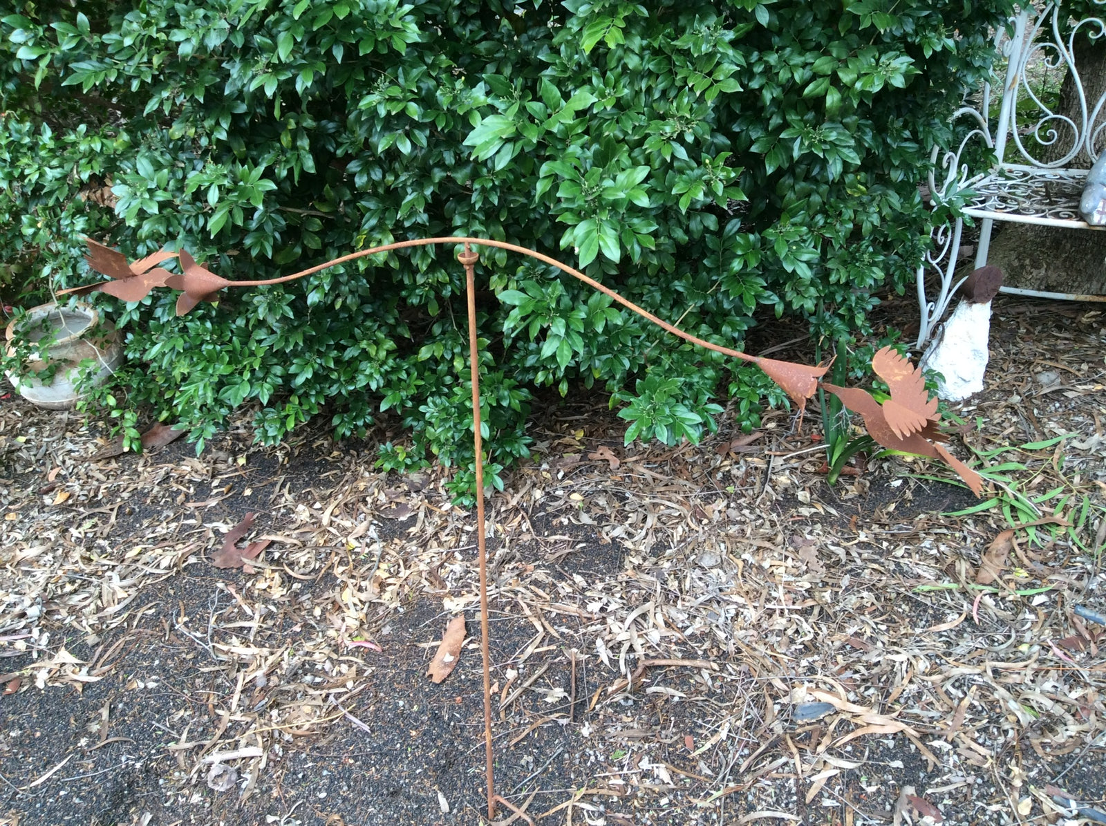  Rust Balance Stake Double Humming Birds