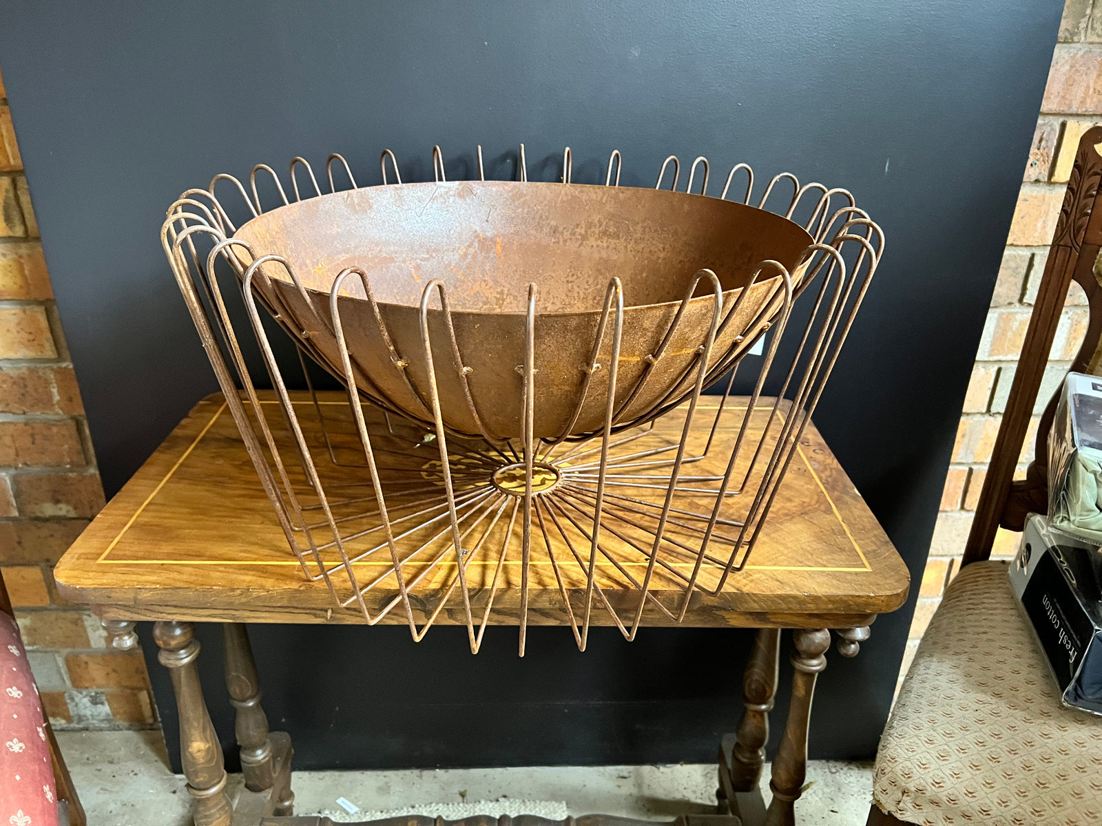  Rust Contemporary Floating Firebowl