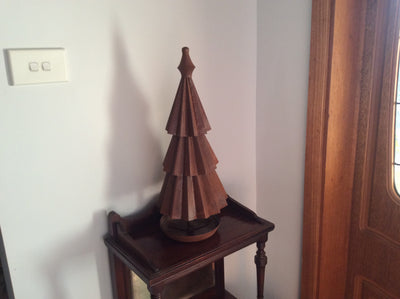  Metal rust large Christmas Tree set of 2