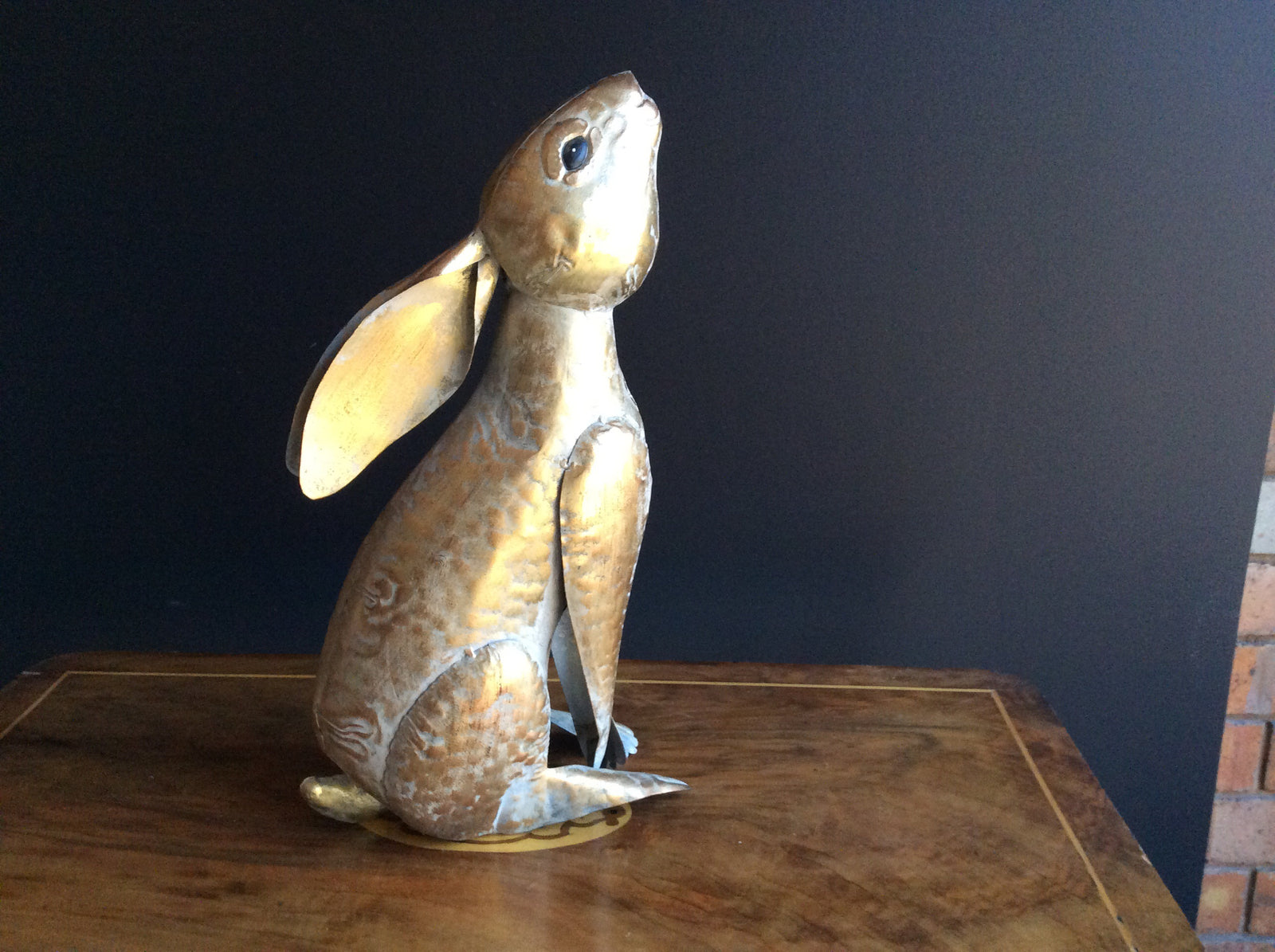  Gold Metal Rabbit looking up