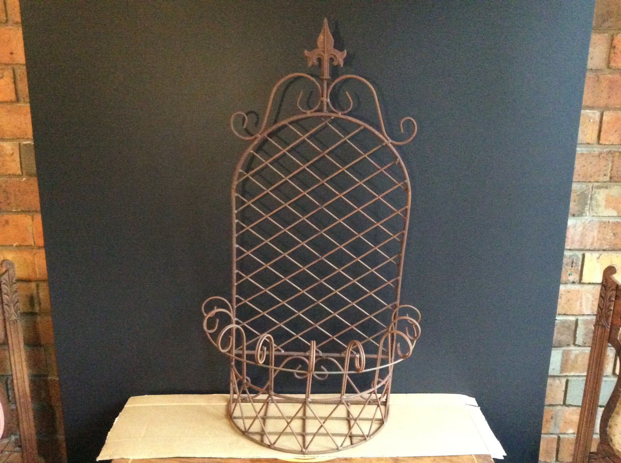   Large Rust Wall Basket