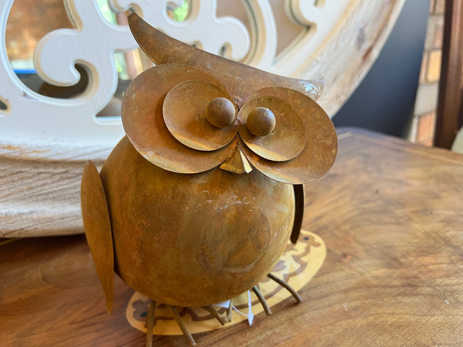  Large Round Rust Owl