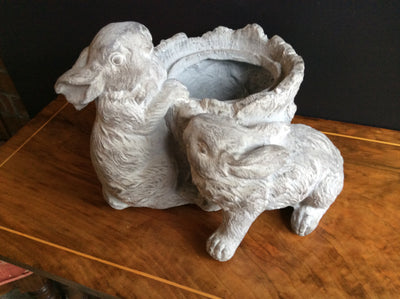  Playful Rabbits -Planter