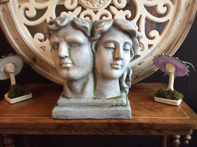  Classic Grecian Two -Faces Resin Planter