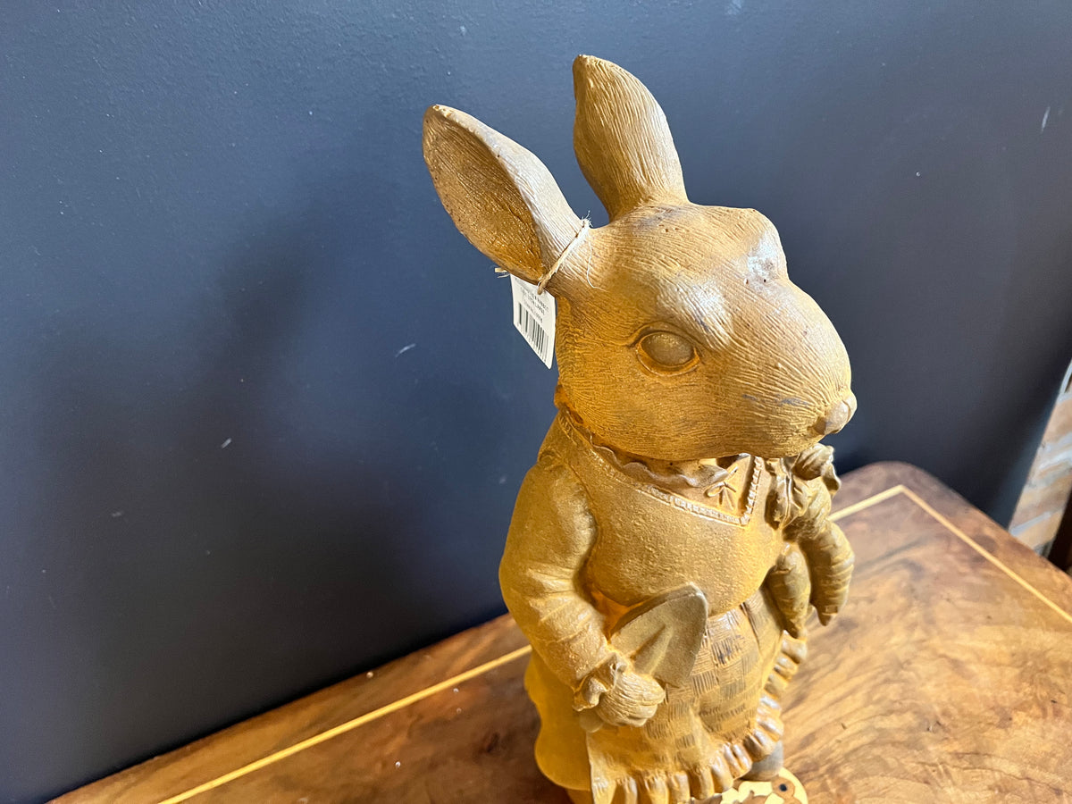  Large Cast Iron Willow Mother Rabbit
