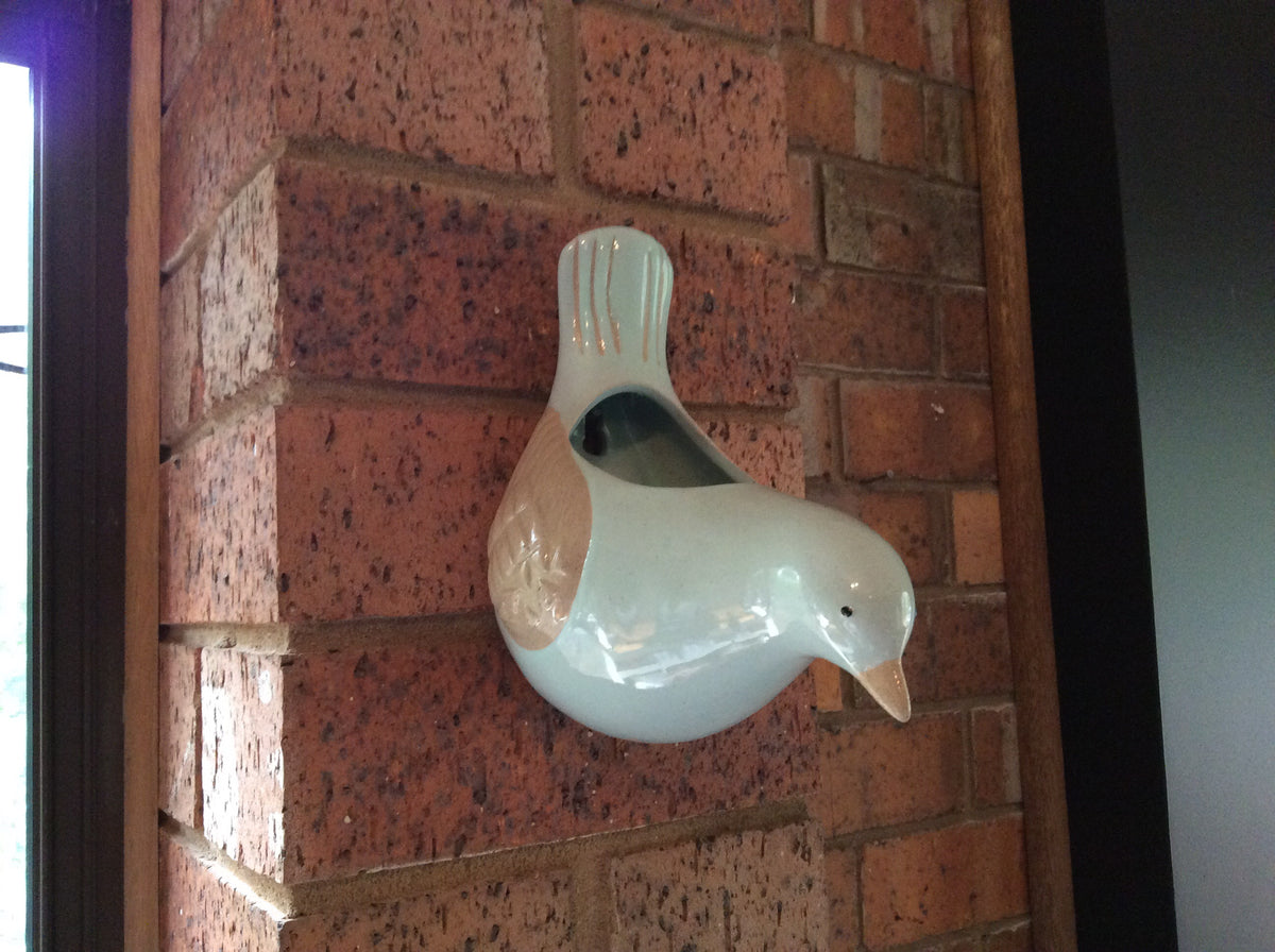  Bird Wall Planter in Ceramic