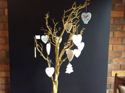  Hanging Ceramic Heart - Friendship